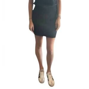 NEW PISSENLIT brushed cashmere mini skirt in black
